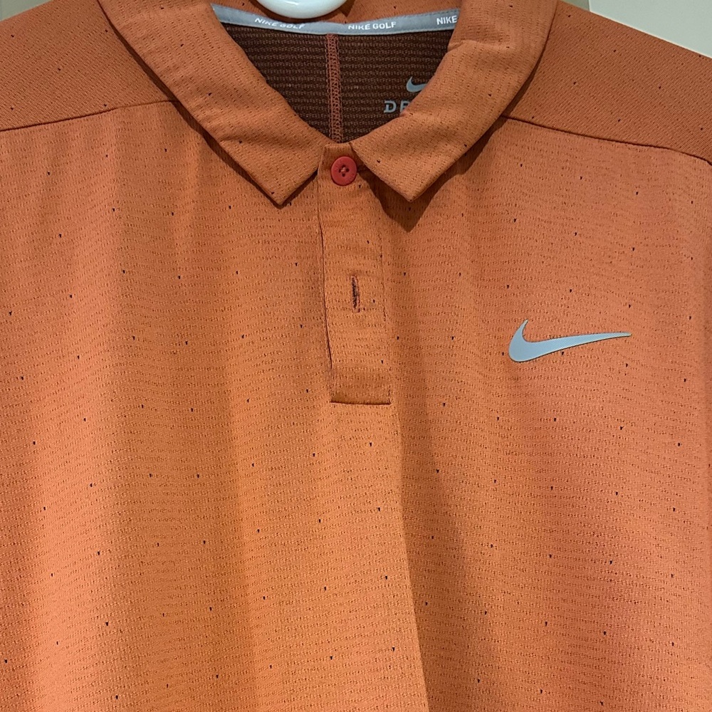 Nike Golf Men's Burnt Orange Polo Shirt -like new